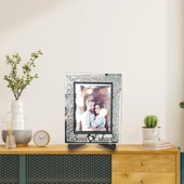 Veraart Kişiye Özel Işıklı Çiçek Desenli Fotoğraf Çerçevesi Sevgililer Günü Hediyesi - 3