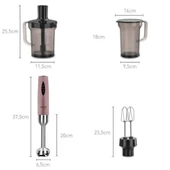 Korkmaz Vertex Mega Rosagold Blender Set A445-05 - 3