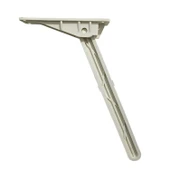 4 Adet Katlanabilir Beyaz Yer Sofra Ayağı Katlanır Yer Sofrası Sini Altı Plastik Ayak 22 Cm - 6