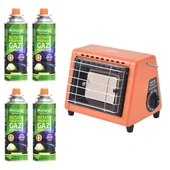 Orcamp Hota Portatif Soba Turuncu 4 Kartuşlu Set - 1