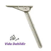 Katlanabilir Beyaz Yer Sofra Ayağı Katlanır Yer Sofrası Sini Altı Plastik Ayak 22 Cm - 3