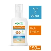 AGARTA DOĞAL GÜNEŞ SPREYİ 50 SPF 150 ML - 1