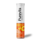 PUREVITS VİTAMİN C ZN CİTRUS ROSEHİP EFERVESAN 20 AD. - 1
