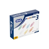 Mas Renkli Ataş PVC Kaplı No 3 | 28mm - 3