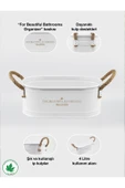 İp Kulplu Baton Metal Banyo Düzenleyici, Banyo Organizeri (For Beautiful Bathrooms Organizer Baskı) thumbnail 12