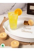 Lemna Metal Kulplu OVAL DÜZ Tepsi (Sweet Harmony) - 11