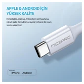 NPO UTC02 60W 20cm TPE USB to Type-C Hızlı Şarj ve Data Kablosu 3 Adet - 5