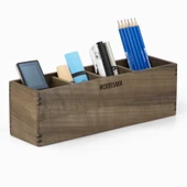 Woodsaka Reka Ayarlanabilir Dört Bölmeli Kalem Kutusu - Ceviz - 1