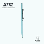 UTTIL PTUK07-30 Cep Tipi Süper Slim Paslanmaz Klipsli 30 derecelik 9 mm bıçaklı Metal Maket Bıçağı - 4
