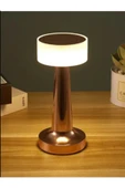 Dekoratif Şarjlı Dokunmatik Led Masa Lambası Usb Kablolu Abajur Ve Gece Lambası Rose thumbnail 1
