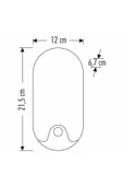 12w Sensörlü Dekoratif Led Aplik Ct-7093 - 3