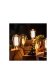 Led Dünyam 8w Amber St64 Dekoratif Armut Rustik Led Ampül Ct-4290 - 3