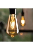 Led Dünyam 8w Amber St64 Dekoratif Armut Rustik Led Ampül Ct-4290 - 4