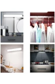 Ct-5249 Şarjlı Led Işık Usb Şarjlı Kablosuz Mıknatıslı Led Lamba 3 Farklı Işık Rengi - 5