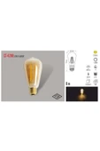 8 Watt Rustik Led Uzun Flmanet 2700k Amber Işık Ampul - 2