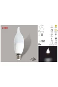 Beyaz Led Kıvrık Buji Ampul Işık 8 Watt - 3
