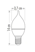 Ct-4084 8w E14 3200k Günışığı Ledli Kıvrık Buji Ampul thumbnail 3