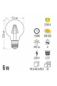 6w Rustik Led G95 Glop Ampul Ct-4286 2 Adet thumbnail 2