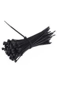 100 Adet 2,5x200 Siyah Kablo Bağı / Cırt Kelepçe thumbnail 1