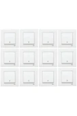 Karre 12 Adet Vavien Anahtar Çerçeveli Beyaz thumbnail 1