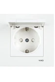 Viko Karre Beyaz Kapaklı Priz thumbnail 1