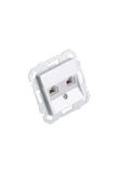 Byobu Parlak Gümüş Data-nümeris Telefon Priz (cat3-cat6) Çerçevesiz - 1