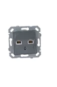 Byobu Füme Data-nümeris Telefon Priz (cat3-cat6) Çerçevesiz - 2