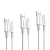 NPO UTL20 45W 2m TPE USB to Lightning Hızlı Şarj ve Data Kablosu 3 adet - 1