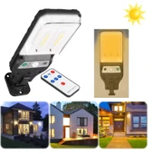 Solar Güneş Enerjili Led Bahçe Aydınlatması SARI Ledli 3 Modlu Hareket Sensörlü Su Geçirmez 20cm - 1