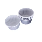 Cupcake Kalıbı Orta Boy Düz Renk  50*39 MM (100 Adet)  Gri - 1