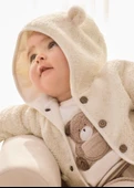 Mayoral Krem Bebek Yünlü Mont - 1