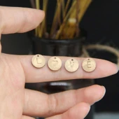 Silikon Epoksi Bileklik Kolye Tespih Harf Pulu Kalıbı Tek Delikli 9636 - 4