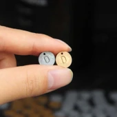 Silikon Epoksi Bileklik Kolye Tespih Harf Pulu Kalıbı Tek Delikli 9636 - 3