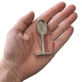 Oval Ayaklı Flanş Dolap İçi Halka Gardrop Elbise Askı Flanşı Boru Tutucu Aparatı -2 Adet - 2