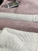 Royam Yanar Home Pamuklu Jakarlı 8 Parça Aile Bornoz Seti Takımı - 6