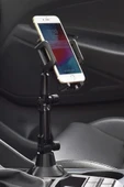 BUFFER® Teleskopik Araç Bardak Yerine Giren Telefon Tutucu - 8
