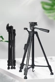 BUFFER® Telefon ve Fotoğraf Makinası Takılabilen Bluetooth Kumandalı 146 cm Tripod - 6