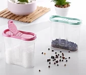 BUFFER® Plastik Kapaklı Majör Baharatlık Baharat Saklama Kutusu Kabı - 2