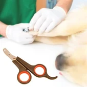 Buffer Küçük Çelik Uçlu Kedi Köpek Evcil Hayvan Tırnak Makası Pati Bakım Aleti Ergonomik Kaymaz Sap - 1