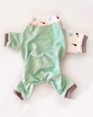 Minty Palm Kalın Penye Kedi Tulum Pijama thumbnail 3