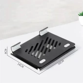 Ayarlanabilir Metal Dizüstü Destek Tabanı Katlanabilir Taşınabilir Laptop Sehpası Standı - 3
