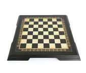 Flat Ayaklı Ahşap Satranç Tablası Küçük Siyah 35x35cm - 2