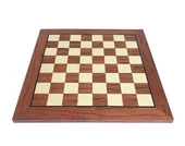 El Yapımı Ahşap Satranç Tablası Gül 50x50cm - 2