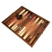 Meta Paduk Numeratörlü Masif Ahşap Tavla Kırmızı - 3