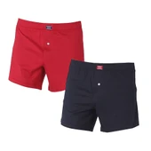 D'S DAMAT Natural 2'li Boxer Lacivert-Bordo - 1