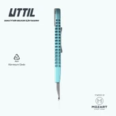 UTTIL NMUK07-30 Alüminyum Gövdeli 30 derece 9 mm bıçaklı Metal Maket Bıçağı - 4