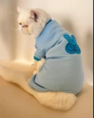 Blue Bunny Kalın Penye Kedi Tulum Pijama - 2