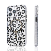 iPhone 15 Pro Max Kılıf Magsafe Şarj Özellikli Leopar Desenli Jago Kılıf thumbnail 9