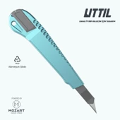 UTTIL NMUK07-30 Alüminyum Gövdeli 30 derece 9 mm bıçaklı Metal Maket Bıçağı - 3