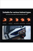 1000 Mt Intrcom 2 Kişi Eşleşmeli Kask Kulaklık 20-2X Su Geçirmez Bluetooth Mtosiklet Kulaklık - 3